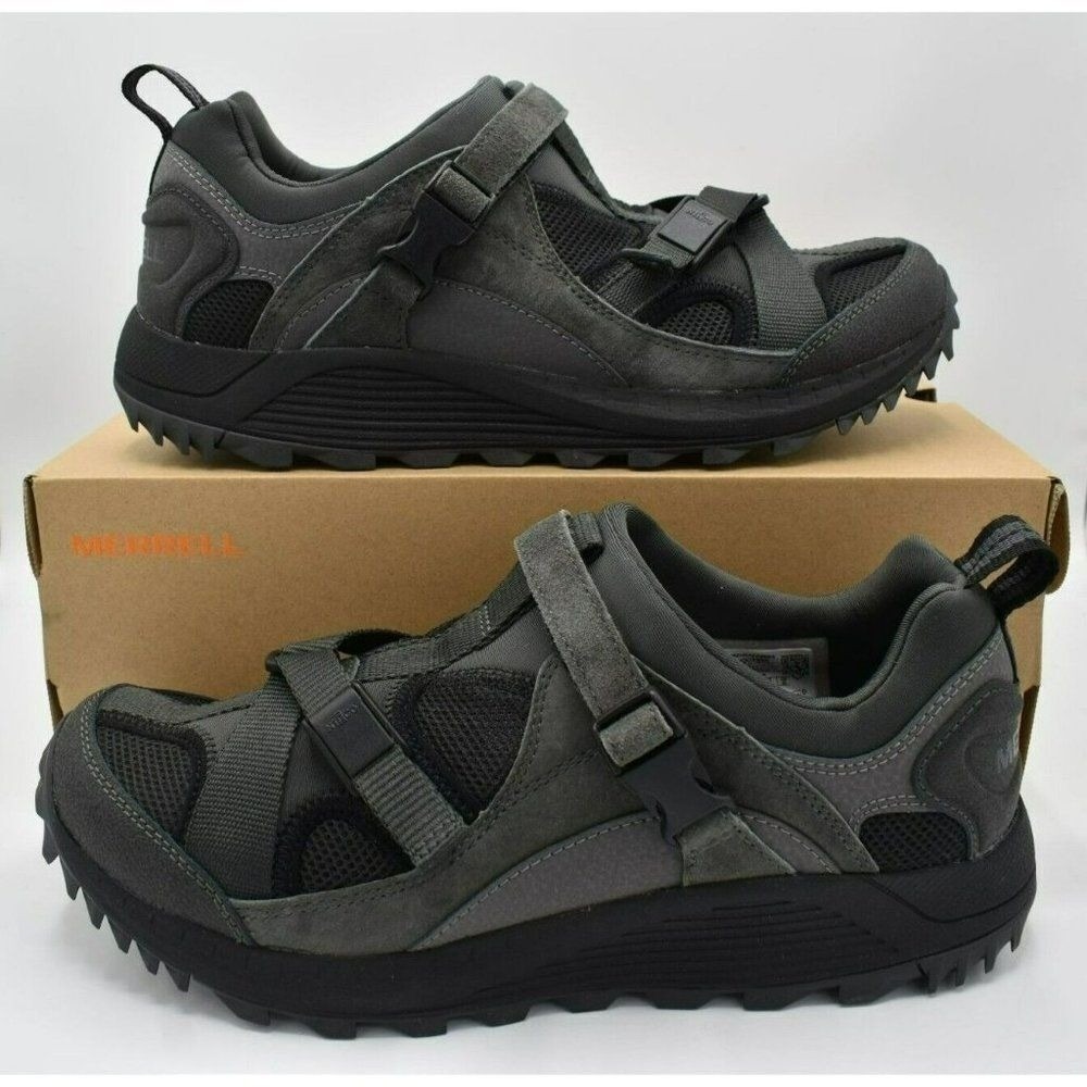 Merrell Shoreline Luxe Sneaker Mens 10 Black New Amphibious Water Trail Shoes